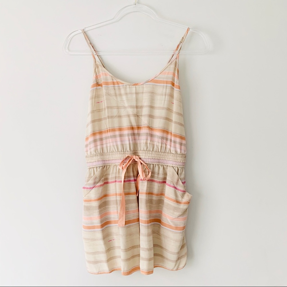 Artizia Wilfred Peri Silk Romper in Birch Pastel